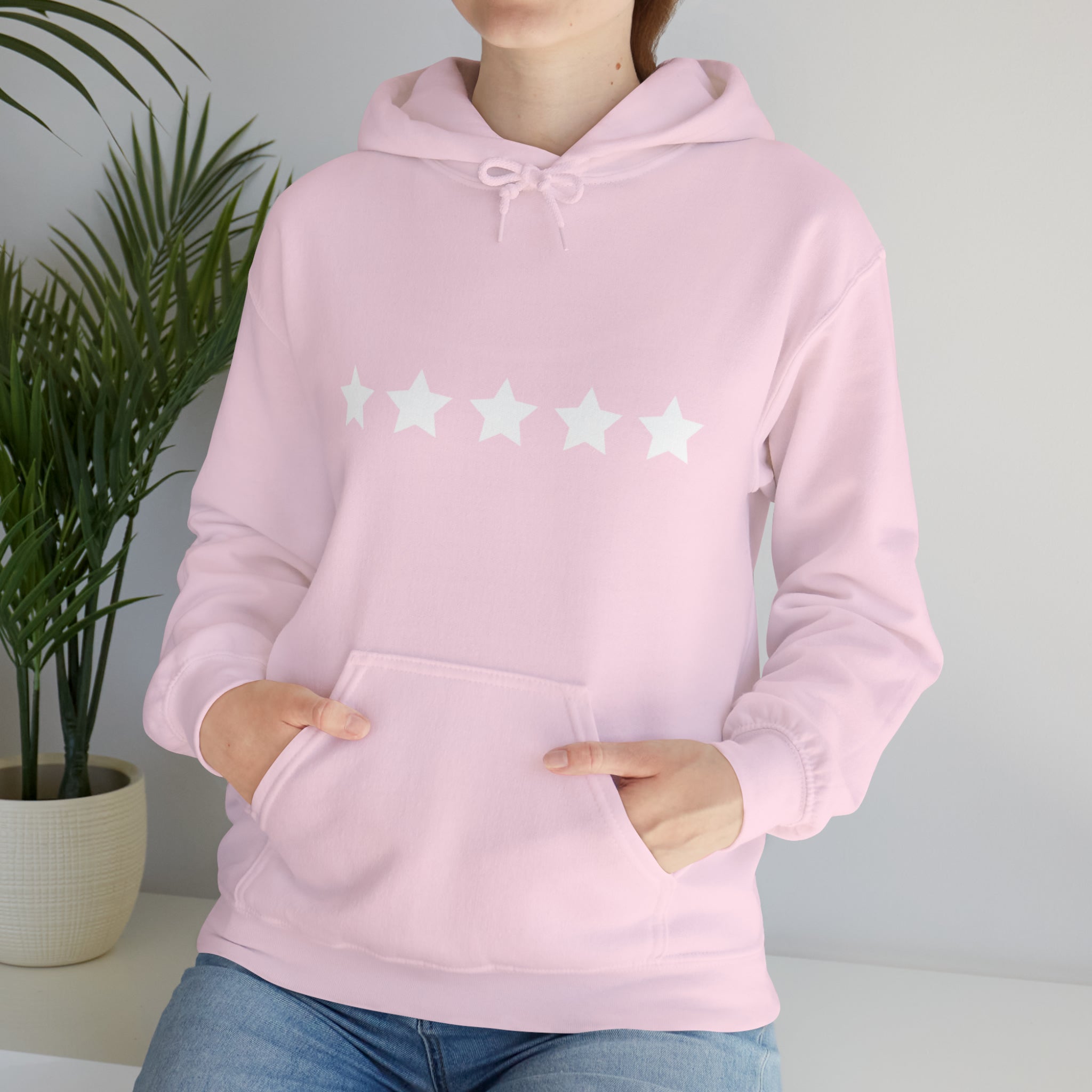 FIVE STARS PINK Hooded Sweatshirt