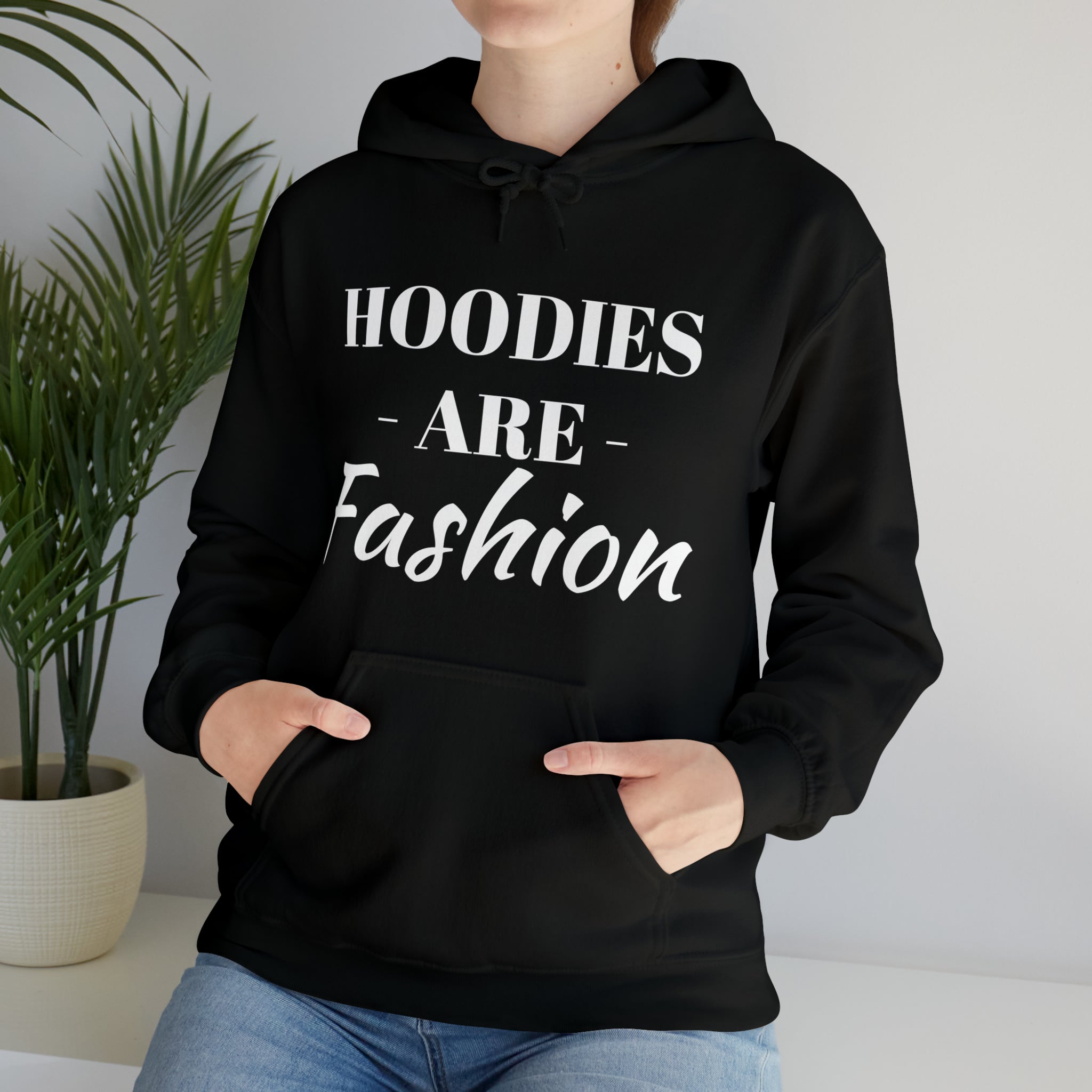 BLACK FASHION HOODIE Hooded Sweatshirt