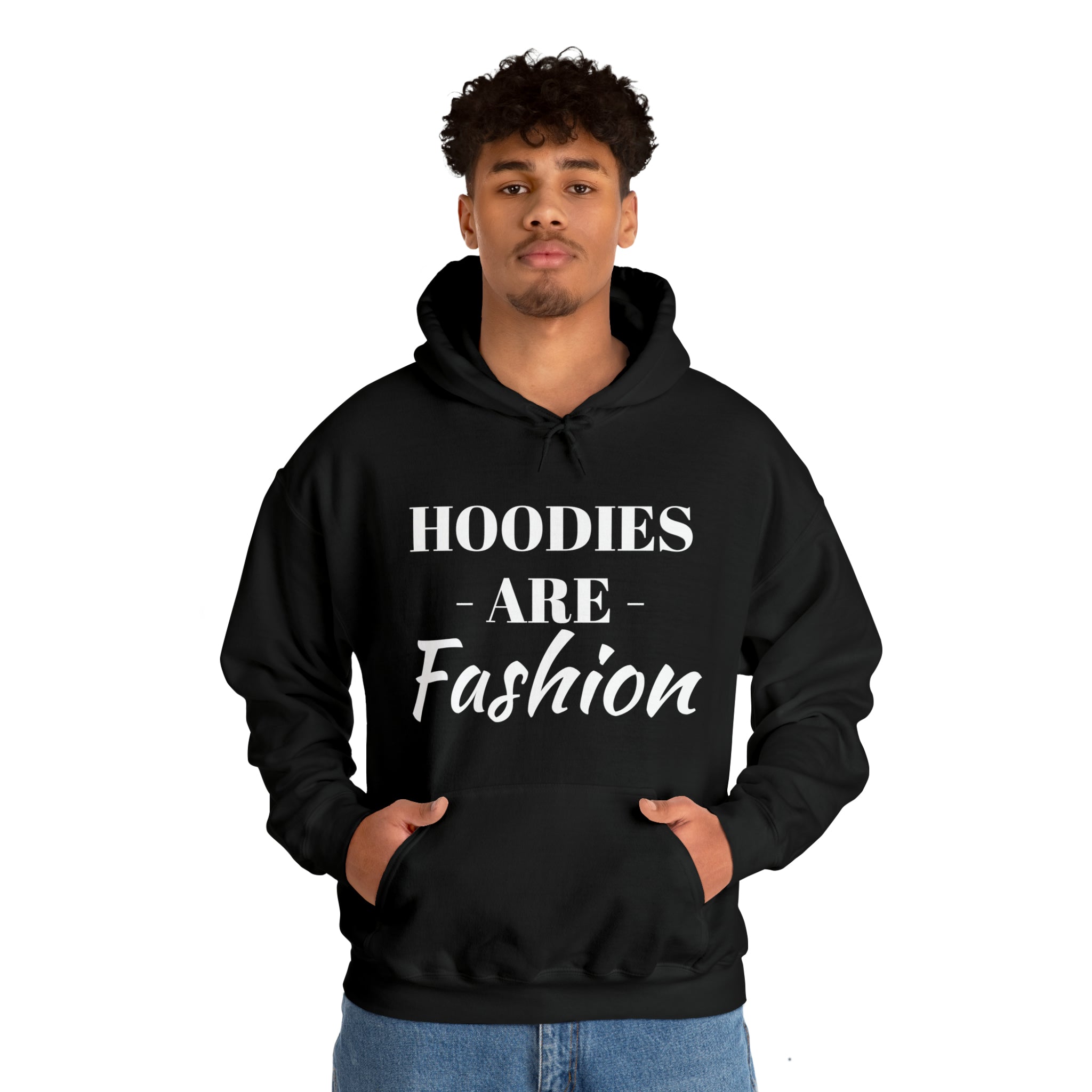 BLACK FASHION HOODIE Hooded Sweatshirt