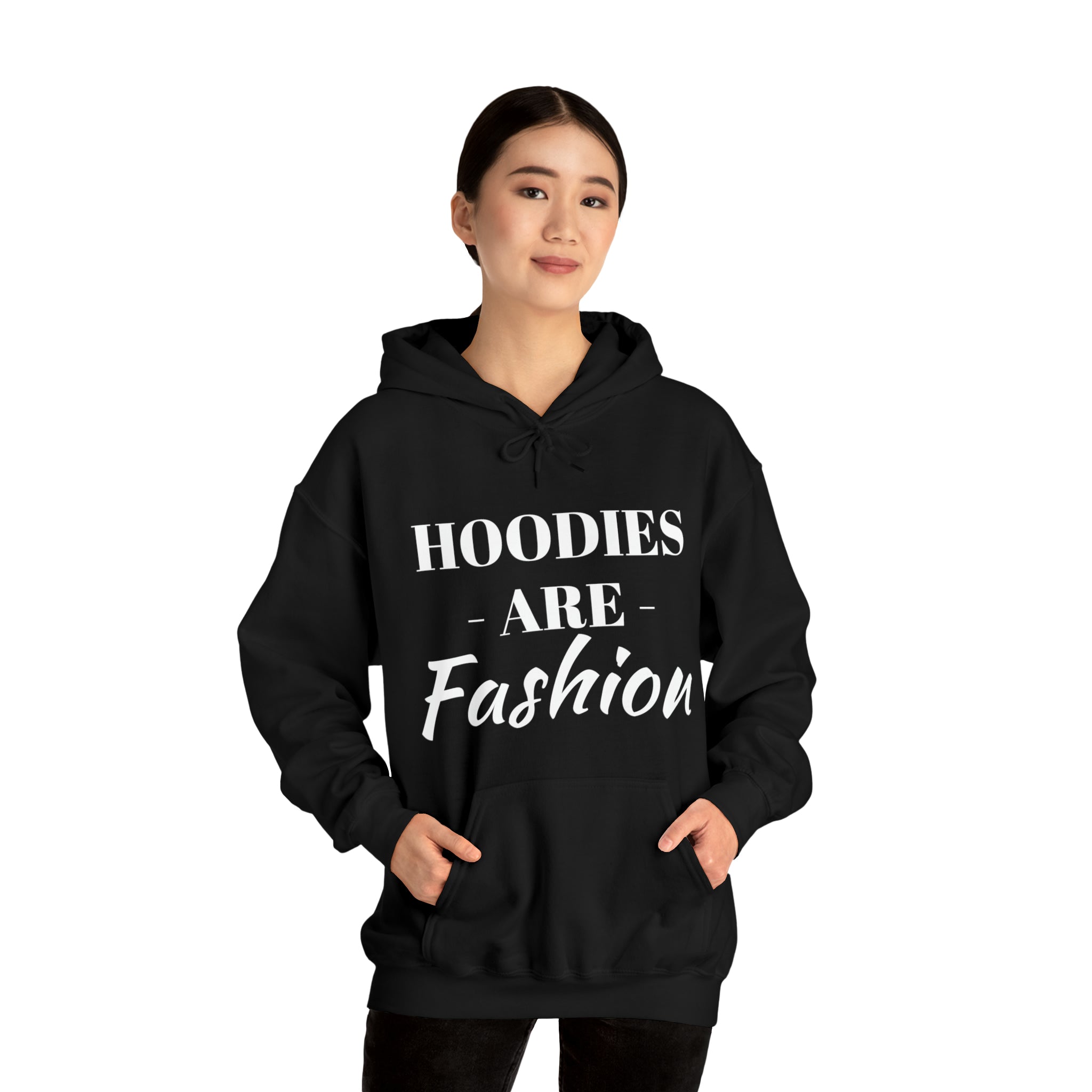 BLACK FASHION HOODIE Hooded Sweatshirt