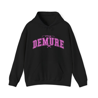 DEMURE Black Hooded Sweatshirt