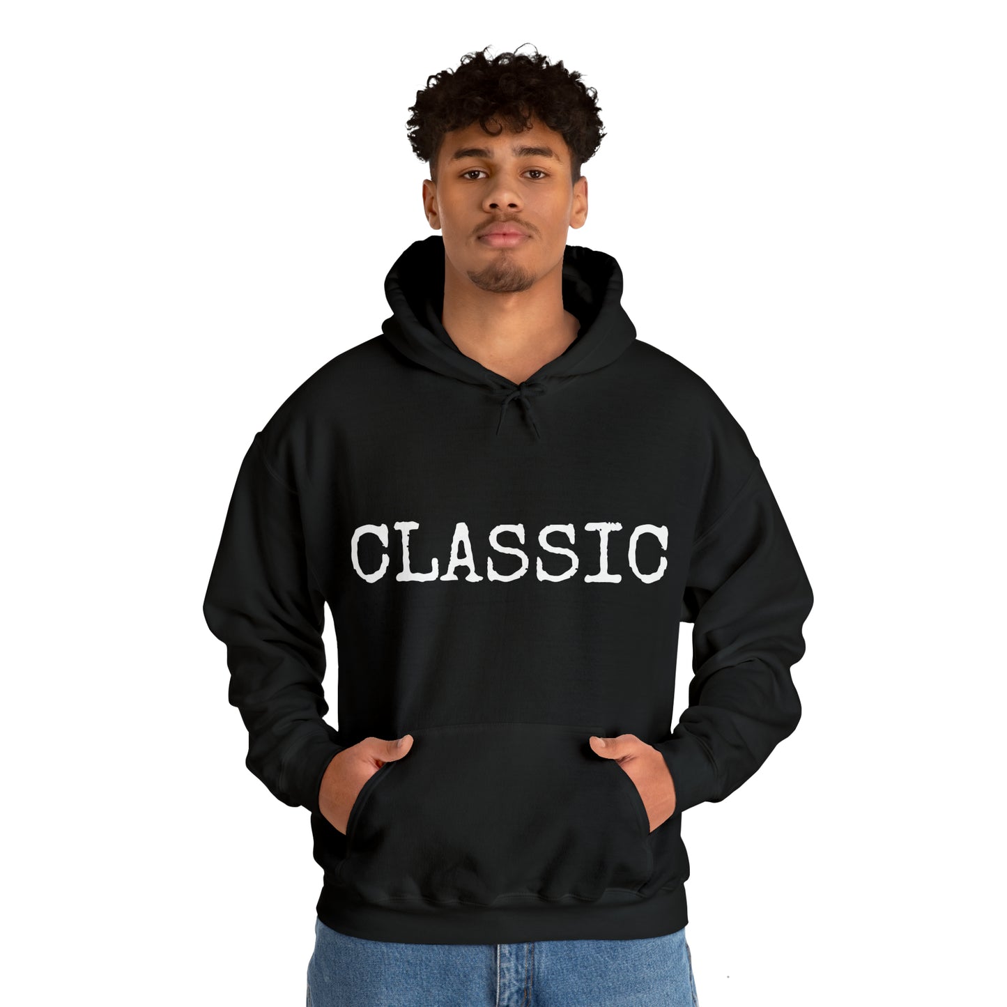 CLASSIC Black Hooded Sweatshirt