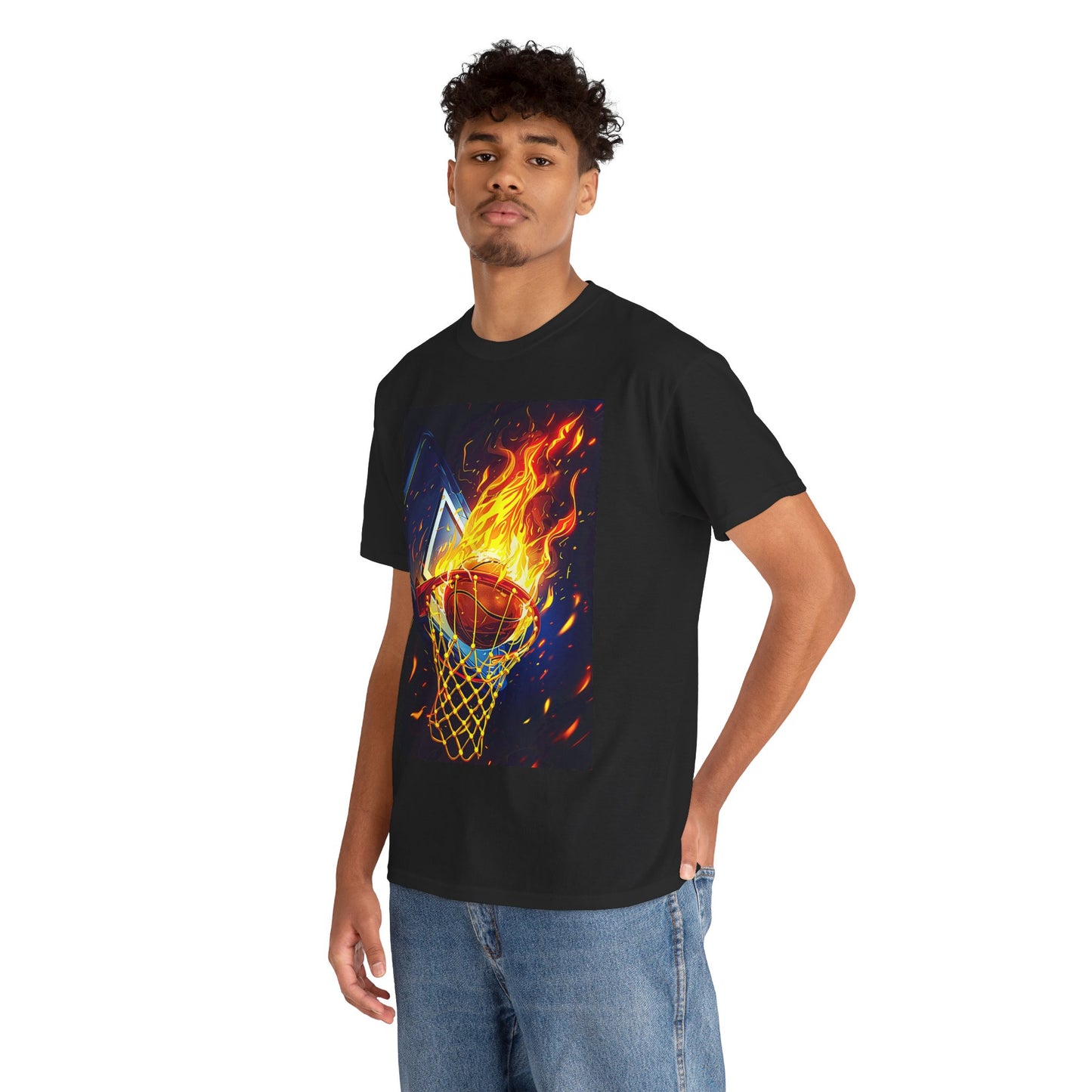 BASKETBALL FIRE TSHIRT