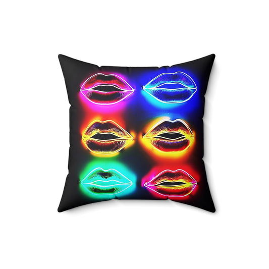 NEON LIPS PILLOW