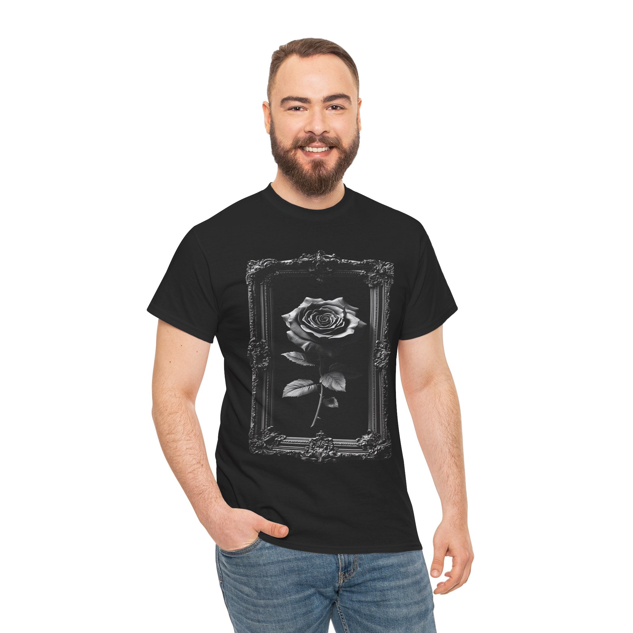 EMBELLISHED ROSE TSHIRT