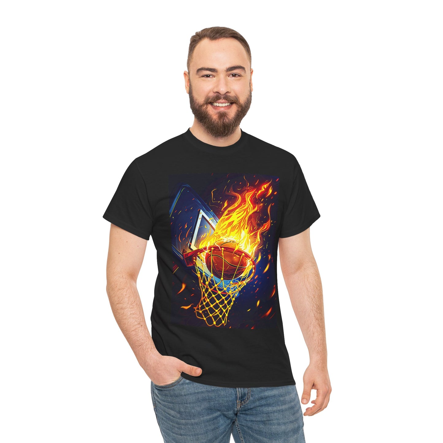 BASKETBALL FIRE TSHIRT