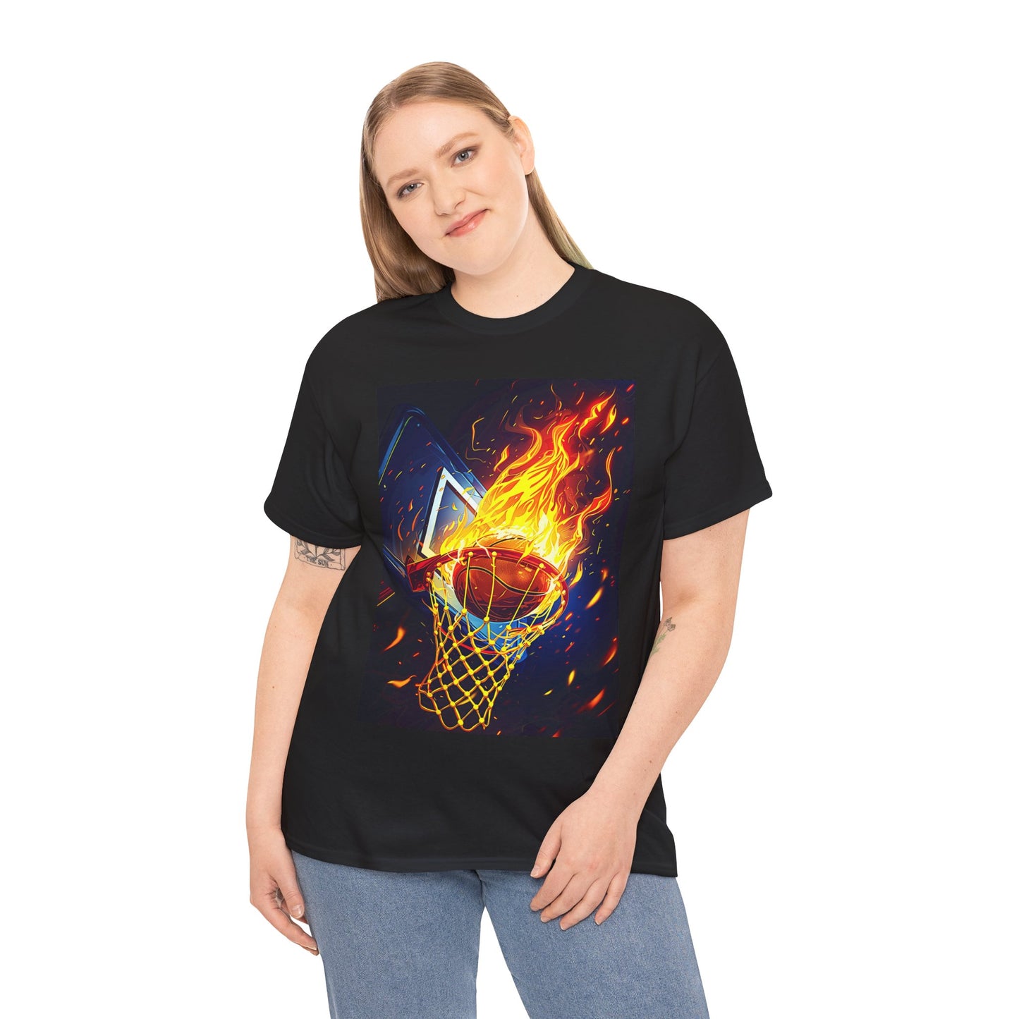 BASKETBALL FIRE TSHIRT