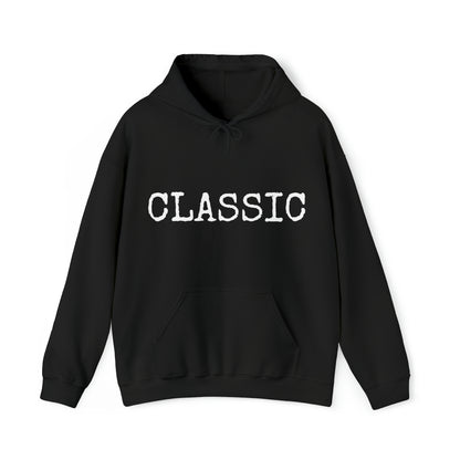 CLASSIC Black Hooded Sweatshirt