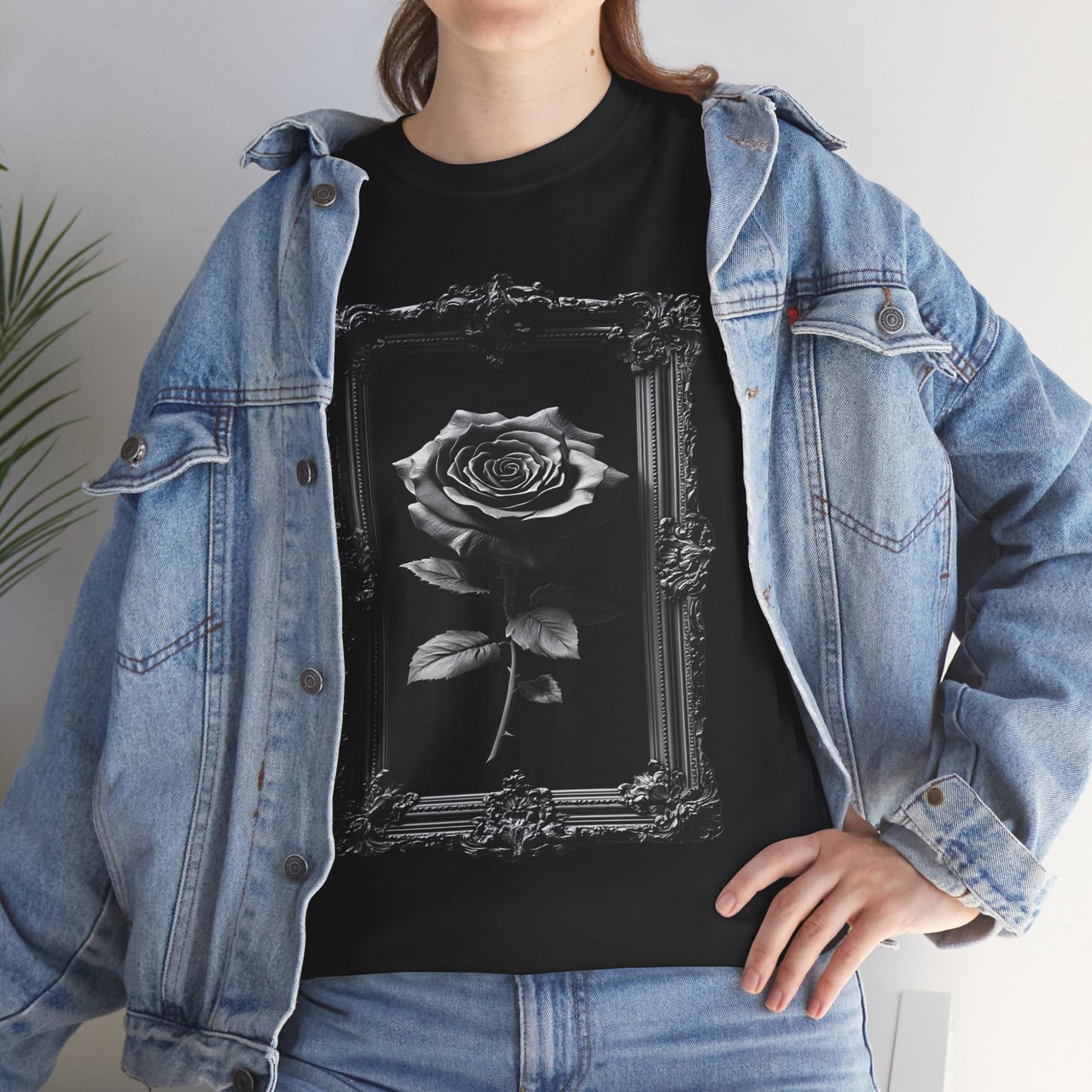 EMBELLISHED ROSE TSHIRT