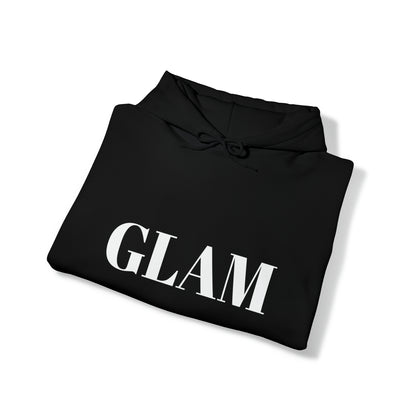 GLAM Black Hooded Sweatshirt